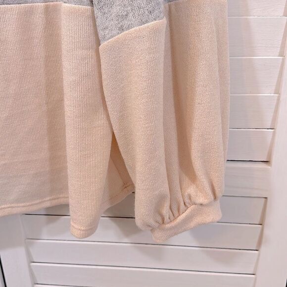 Slouchy Oversized Sweater Size Large Color Block Sweater * - Picture 8 of 11